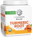 Sunwarrior organisk gurkemeie rot pulver | ren rå supermat pulver for baking smoothies og curry | USDA ikke-GMO 490g tub (70 SRV) organisk harpiks