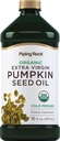 Piping Rock Pumpkin Seed Oil Organic Cold Pressed ® 16 Fl Oz Extra Jomfru, Ikke-GMO, Glutenfri Supplement