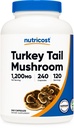 Nutricost Tyrkia Tail Mushroom Kapsler 1200mg, 120 Serveringer (240 Kapsler) - Glutenfri, Ikke-GMO og Vegetarvennlig