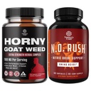 Bundle of Horny Goat Weed for menn med svart Maca Root, Tongkat Ali, så Palmetto & Panax Ginseng Extract for Stamina & Energi og nitrogenoksid Supplement med L-arginin for muskelvekst og gjenoppretting