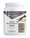 Life Extension Wellness Code Avansert Whey Protein Isolate - Vanilla Flavor - Protein Shake Mix pulver for muskelvekst og immun helse støtte - Glutenfri, ikke-GMO, sukkerfri - 454g - 20 Serveringer