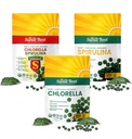 Sunlit Best Ultimate Chlorella & Spirulina Bundle | Super Greens Kosttilskudd for immunstøtte, Gut helse, humør og energi