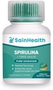 Spirulina + Fibre Inulin - Herbal Supplement, Spirulina tilsatt Fiber Vegan Tabletter for Digestive Helse, 600 mg Spirulina, Vegan & GMO Gratis (180 tabletter)