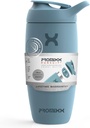 Promixx Pursuit Shaker flaske isolert rustfritt stål vannflaske og shaker Cup, 18oz, Ocean Calm Blå