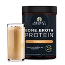 Gamle Nutrition Grass Fed, Cage Free, Bone Broth Protein Powder, 20g Protein, Hydrolysert Collagen Peptider, Keto & Paleo Vennlig, Støtter Joint & Gut Health, Turmeric, 20 Serveringer
