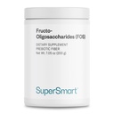 Supersmart - Fructo Oligosaccharides pulver (Prebiotika FOS) - Oligofrictose Inulin - Fiber Supplement - Intestinal Flora & Gut Helse - Digestiv støtte | Ikke-GMO & Glutenfri - 200 g