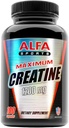 ALFA VITAMINER Maksimal kreatinmonohydrat 1200 mg 100 kapsler. Muskelmasse - Muskelvekst - Post Workout Recovery. Reduserer effekten av Lactic Acid