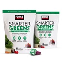 FORCE FACTOR Smartere Grønne Superfood Chews, 2-Pack, Grønn og Superfoods med probiotika, antioksidanter og fiber, Grønn Supplement for å støtte Digestion, Nitric Oxid og Energi, 120 Myke Chews