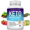 Keto Boost Diet Piller Ketose Supplement - Naturlig eksogen keto formel støtte energi & fokus, avanserte ketoner for ketogen diett, keto diett piller, for menn kvinner