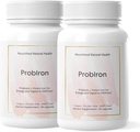 Nourished Natural Health ProbIron - Kvinners Probiotic + Jern Supplement Boosted med vitamin C og kobber - Vegansk formel for energi og digestiv velvære - 60 kapsler