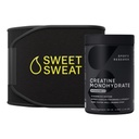 Idrettsforskning Kreatinmonohydrat og søt sweat waist trimmer - svart og gult (liten)