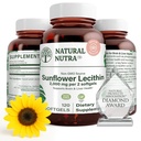 Naturlig Nutra Sunflower Lecithin 2000 mg Supplement, støtter amming mødre med tilkoblet melk Duct Relief, lever og hjerne helse booster, soya gratis, ikke-GMO, Glutenfri, 120 Softge