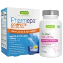 Avansert Prenatal Multivitamin & Pharmepa Komplett EPA DHA rTG Omega 3 1000mg Graviditetsstøtte Bundle, av Igennus