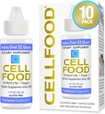 Cellfood Oxygen Boost - 1 fl oz, 10 Pack - Flytende oksygen Supplement for lymfatisk drenering, Høyde Sykhet, Jet Lag, tretthet, hodepine og energi - Glutenfri, Cert. Kosher
