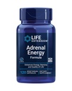 Livsforlengelse Adrenal Energy Formula, bidrar til å hemme effektene av stress, hellig basil, cordyceps, bacopa og ashwagandha, glutenfri, ikke-GMO, vegetarisk, 120 kapsler