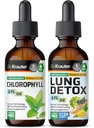 BIO KRAUTER Klorofyll Tinktur 2 Fl. Oz. & Lung Detox Tinktur 2 Fl. Oz.