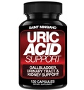 Uric Acid Flush for Gout Støtte -120 Kapsler - Støtter Nyre Cleanse Detox & Repair, Gallblader & Urin Tract problemer - Viktig for Detox & Joint Support - Cranberry Extract