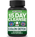 15-dagers rengjøring | Colon Detox med naturlig laxativ for slimming og blooting. 30 piller for å avgifte og øke energien ekstra styrke Senna leaf kosttilskudd | sterk for noen mennesker.