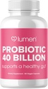 Lumen Naturals Probiotika 40 milliarder CFU | Probiotika for kvinner og menn | Støtter Digestion, Gut Helse & Immunsystem med Digestive Enzymer - 60 Veggie Count