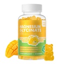 90 CT Magnesium Glycinate Gummies 1000mg - sukkerfri magnesiumkalium Supplement med vitamin D, B6, CoQ10 for rolig Mood & søvn støtte - 90 Mango Pineapple Gummies