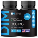 EFFEKTIV NUTRA Dim Supplement 300mg med BioPerine - Ekstra styrke Estrogen Blocker for menn og kvinner - Hormon & Metabolisme Support - 4 måneders forsyning