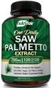 NutriFlair så Palmetto Extract 750 mg, 120 kapsler - naturlig prostata supplement og berry helse støtte - hjelper blokkere DHT å hindre håravfall og hjelper redusere hyppig urinasjon, for kvinner og menn