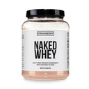 NAKED Strawberry Whey Protein pulver, bare 3 ingredienser, 25g Grass Fed Whey Protein pulver, støtte muskelvekst og gjenoppretting - 24 Serveringer