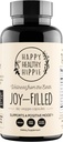 Joy-fyllt Mood Support Supplement - 7 Herb Complex w/St. Johns Wort (180 Ct) | Rhodiola Rosea, Eleuthero, Ashwagandha | Stress Relief - Hjelper rolig sinnet og kroppen | 100% Plant-basert Happy Pills