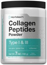 Horbäach collagen Peptider pulver 7oz | Type I og III | Unflavored Multi collagen Protein og Aminosyrer | Glutenfri, Keto & Paleo Vennlig