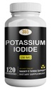 Kalium Iodide130 mg - KI Tabletter- Kalium130 mg - USA laget Kalium Iodine piller YODO Naciente, Yoduro de potasio - 120 tabletter