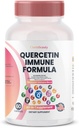ClarinBeauty Quercetin 1000mg Zinc 50mg vitamin C 1000mg vitamin D 5000 IU Bromelain Elderberry & 350mg immunforsvarsstøtte Supplement beriket med Artemisinin, sjø Moss, hvitløk, Echinacea
