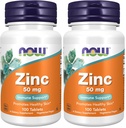 NU Mattilskudd, sink (Zinc Gluconate) 50 mg, støtter Enzyme funksjoner*, immunstøtte*, 100 tabletter (pakke med 2)
