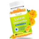 Øye vitaminer Lutein & Zeaxanthin Gummies, sukker gratis øye helse kosttilskudd med bilbær, Astaxanthin - støtte blått lys, visuell funksjon og Macular helse - Mango Flavored, 60 greve