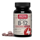 Jarrow Formler Vitamin B12 5000 mg - Maks styrke for cellulær energi og hjerne helse, 90 Cherry Chewable tabletter, B12 vitaminer 5000 mg