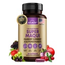 Organic Super Maqui Berry Capsules - Superfood pulver - Eldrebær ekstrakt, Cranberry, Pomegranate, Acai - Tørr Eye & Tear Support, Gut helse, hud - 60 Vegan Capsules, Ikke GMO, Glutenfri Supplement