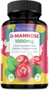 D Mannose 120 kapsler - 1000 mg per dose - Dietary Supplement hjelper til med å fremme urinveisdrift helse - Naturlig vegansk UTI Forsvar