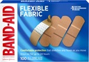 Band-Aid Brand Fleksibel Fabric Sterile Klesbånd, Komfortabel Cushioned sårpleie og beskyttelse for mindre kutt, Scrapes & Burns, Førstehjelp, Hurt-fri Comfort Pad, En størrelse 1x3 I, 100 greve