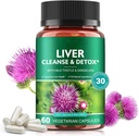 Liver Cleanse & Detox piller til lever helse reparasjon - med melk tistel ekstrakt, Dandelion rot, Ginger, Beetroot pulver & vitaminer - naturlig lever støtte, 60 vegansk kapsler