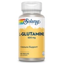 SOLARAY L Glutamin Kapsler 500 mg - Immunstøtte Supplement - Gratis Aminosyre - Lab Verifisert, 60-dagers pengene-tilbake garanti - 100 Services, 100 Vegkaps
