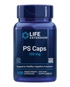 Livsforlengelse PS Caps, fosfatidylserin, for kognitiv ytelse, glutenfri, ikke-GMO, vegetarisk, 100 kapsler