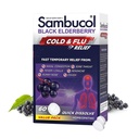 Sambucol kaldt og influensa relief tabletter - Homeopatisk kald medisin, kald remedi for voksne, svart eldrebær for kulde, sink kald remedi - 60 greve