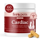 Fera Kjæledyr hjerte støtte - Cat & Hunde hjerte supplement med Taurin, L-karnitin, & CoQ10 - fremmer normal sirkulasjon og hjerteslag - 60 kapsler