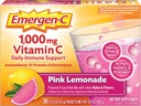 Emergen-C 1000 mg vitamin C pulver, med antioksidanter, B-vitaminer og elektrolyter, immunforsvar kosttilskudd for immun støtte, koffeinfri Fizzy Drink Mix, rosa sitronade Flavor - 30 greve (Pack of 12)