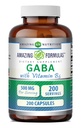 Amazing Formler GABA med vitamin B6 Supplement | 500 Mg Per Serving | 200 kapsler | Ikke-GMO | Glutenfri | laget i USA