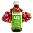 Pålitelig-1 Laboratories flytende vitamin B12 daglig kosttilskudd 1000mcg for voksne menn og kvinner - Naturlig Cherry Flavor