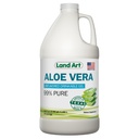 Land Art - Økologisk Aloe Vera Drikkebar Gel for Heartburn & Acid Reflux Relief - 99,7% Ren - Kald-Processed - Forbedrer Digestiv Helse - Soothing og Naturlig - Vegansk & Glutenfri - 64 fl oz