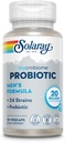 SOLARAY Mycrobiome Probiotic Mens Formula, Probiotika for menn, Gut Helse, Digestion, Immunfunksjon og mer, 20 milliarder CFU Mens Probiotic, 24 Strains Plus Prebiotic, 30 Services, 30 Vegkaps