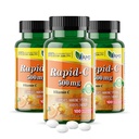 Amerika Medisin og vitenskap Rapid-C 500 mg vitamin C Supplement (3 Pakke med 100 tabletter) Energi Booster, daglig immunsystem støtte, antioksidant | Vegan, ikke-GMO coated askorbinsyre for voksne menn og kvinner