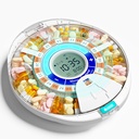 Oppgradert automatisk pilledispenser for eldre med alarm: Smart piller dispenser maskin med 28-Slot, Mix-Proof Tech & XL LCD, forbedret holdbarhet for daglig medisinhåndtering