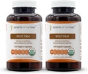 Hemmeligheter av Tribe Wild Yam Capsules 1000 mg ansvarlig oppdrettslig USDA Organic Wild Yam (Dioscorea Villosa) tørket rot, hormon støtte supplement (2x120 kapsler)